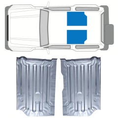 Panneau de réparation du plancher pour Suzuki Samurai 1981- / Gauche+Droit / Ensemble 11824