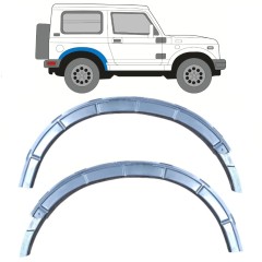 Panneau de réparation du fixage de l’aile arrière pour Suzuki Samurai 1981- / Gauche+Droit / Ensemble 11833