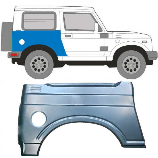 Panneau de réparation arc d'aile arrière pour Suzuki Samurai 1981-2004 / Droite 5439