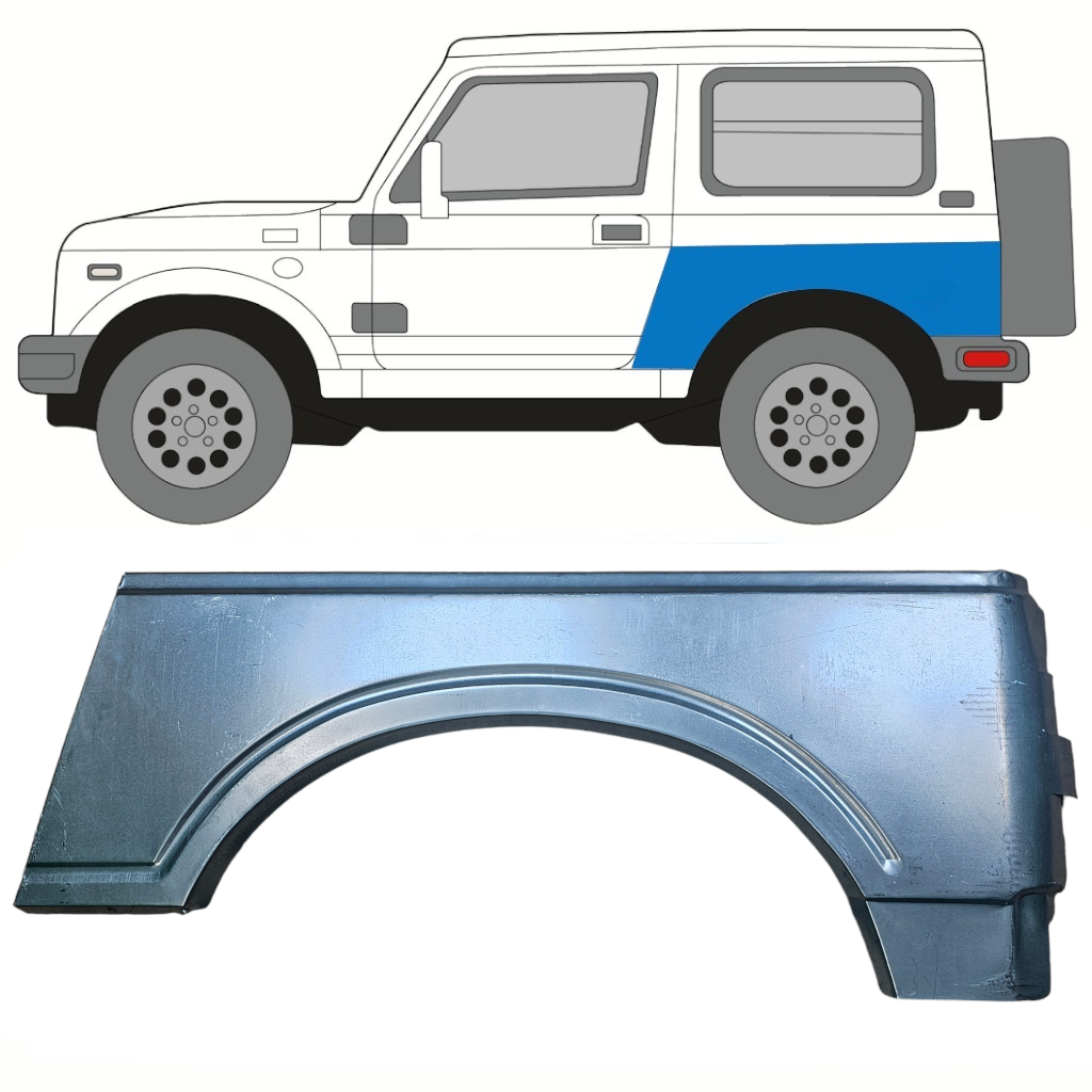 Panneau De Réparation Arc D'aile Arrière Pour Suzuki Samurai 1981-2004 / Gauche 10815