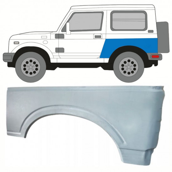 SUZUKI SAMURAI 1981-2004 PANNEAU DE RÉPARATION DE L\'AILE ARRIÈRE / GAUCHE