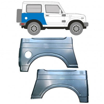 Panneau de réparation arc d'aile arrière pour Suzuki Samurai 1981-2004 / Gauche+Droit / Ensemble 9580