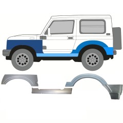 Réparation bas de caisse + aile avant + aile arrière pour Suzuki Samurai 1981- / Gauche / Ensemble 11182