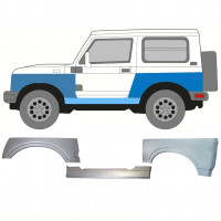 Réparation bas de caisse + aile avant + aile arrière pour Suzuki Samurai 1981-2004 / Gauche 11180