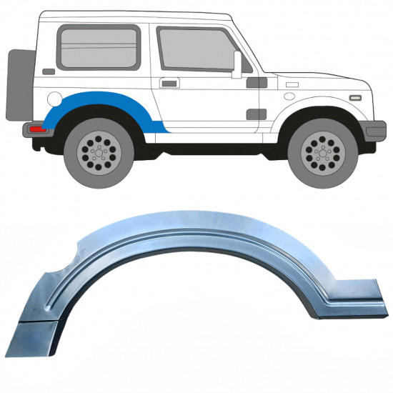 Panneau de réparation arc d'aile arrière pour Suzuki Samurai 1981-2004 / Droite 10817