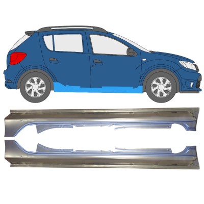 Panneau de réparation du seuil pour Dacia Sandero 2012-2020 / Gauche+Droit / Ensemble 14845