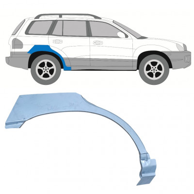 Panneau de réparation arc d'aile arrière pour Hyundai Santa Fe 2001-2006 / Droite 8244