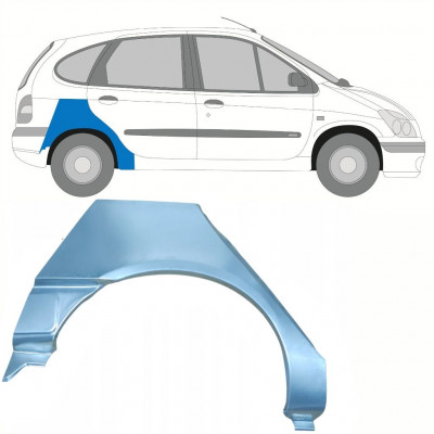 Panneau de réparation arc d'aile arrière pour Renault Scenic 1995-2003 / Droite 8403