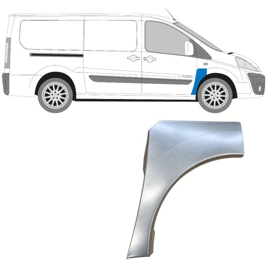 Panneau de réparation de l’aile avant pour Fiat Scudo 2007-2016 / Droite 12897