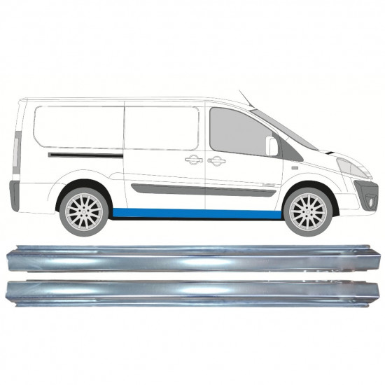 Réparation bas de caisse pour Fiat Scudo Dispatch Expert 2007-  / LWB / Gauche+Droit / Ensemble 10456