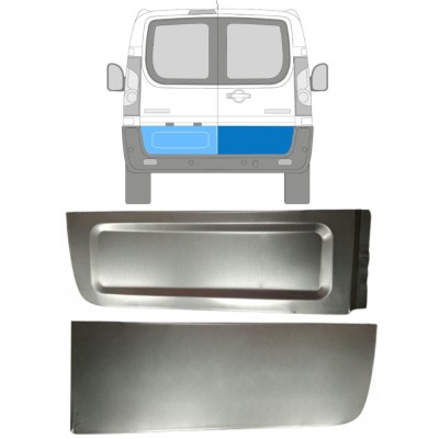 Panneau de réparation porte arrière extérieur pour Fiat Scudo 2007-2016 / Gauche+Droit / Ensemble 15108