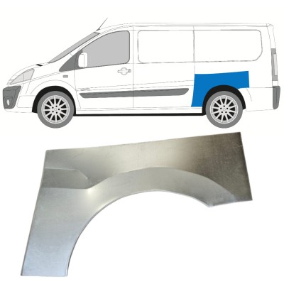 Panneau de réparation arc d'aile arrière pour Fiat Scudo 2007-2016 / Gauche 14748