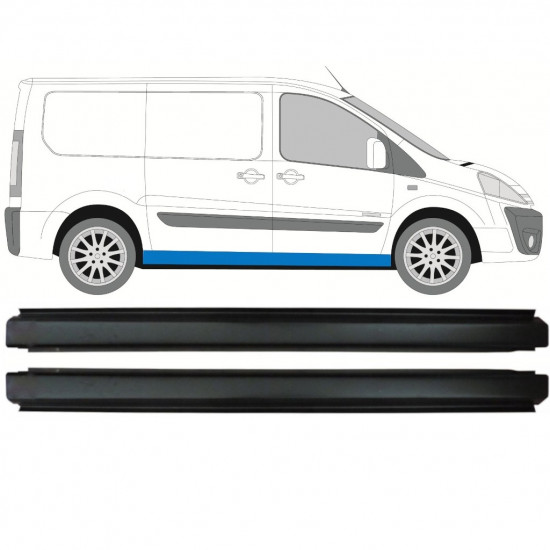 Panneau de réparation du seuil pour Fiat Scudo Dispatch Expert 2007- / Gauche+Droit / Ensemble 10458