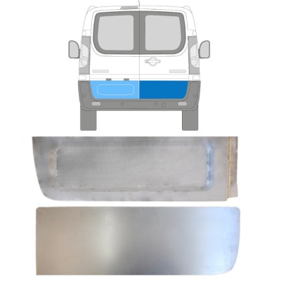 Panneau de réparation porte arrière extérieur pour Fiat Scudo 2007-2016 / Gauche+Droit / Ensemble 15108