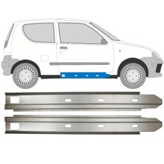 Réparation bas de caisse intérieur pour Fiat Seicento 1998-2010 / Gauche+Droit / Ensemble 14716