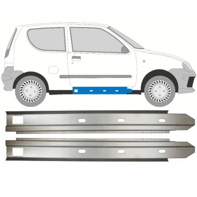 Réparation bas de caisse intérieur pour Fiat Seicento 1998-2010 / Gauche+Droit / Ensemble 14716