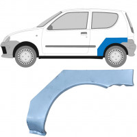 Panneau de réparation arc d'aile arrière pour Fiat Seicento 1998-2010 / Gauche 6513