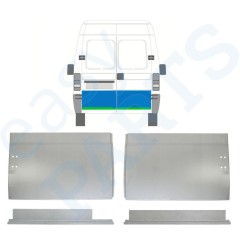 Panneau de réparation intérieur et extérieur des portes arrière pour Fiat Ducato 1994-2006 / Gauche+Droit / Ensemble 9755