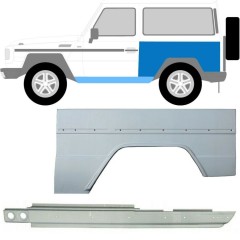Réparation bas de caisse + passage de roue arrière pour Mercedes G-Class W460 W461 W463 1979- / Gauche / Ensemble 10004