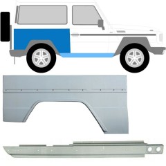 Réparation bas de caisse + passage de roue arrière pour Mercedes G-Class W460 W461 W463 1979- / Droite / Ensemble 10003