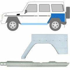 Réparation bas de caisse + passage de roue arrière pour Mercedes G-Class W460 W461 W463 1979-2017 / Gauche / Ensemble 10006