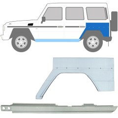 Réparation bas de caisse + passage de roue arrière pour Mercedes G-Class W460 W461 W463 1979- / Gauche / Ensemble 10010