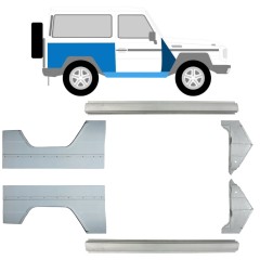 Réparation bas de caisse + aile avant + aile arrière pour Mercedes G-Class W460 W461 W463 1979-2017 / Gauche+Droit / Ensemble 9709