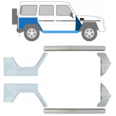 Réparation bas de caisse + aile avant + aile arrière pour Mercedes G-Class W460 W461 W463 1979-2017 / Gauche+Droit / Ensemble 9710