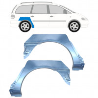 Panneau de réparation arc d'aile arrière pour Volkswagen Sharan 2000-2010 / Gauche+Droit / Ensemble 9219