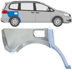 Panneau de réparation arc d'aile arrière pour Volkswagen Sharan 2010-2022 / Droite / Ensemble 14603