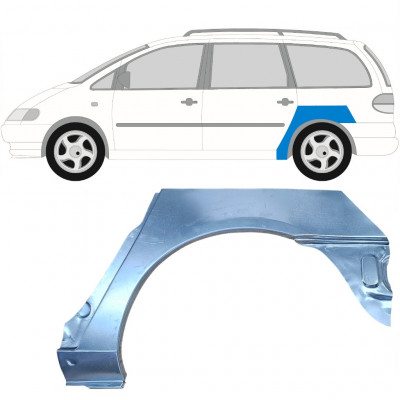 Panneau de réparation arc d'aile arrière pour VW Sharan Ford Galaxy 1995-2000 / Gauche 6590