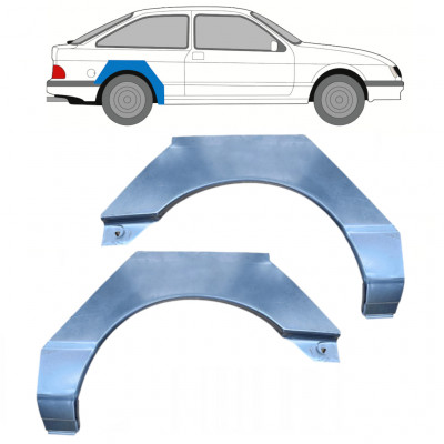 Panneau de réparation arc d'aile arrière pour Ford Sierra 1982-1993 / Gauche+Droit / Ensemble 9721