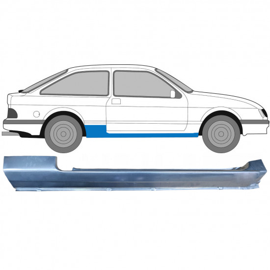 Panneau de réparation du seuil pour Ford Sierra 1982-1993 / Droite 6616