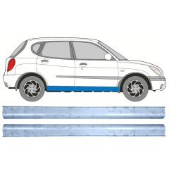 Réparation bas de caisse pour Daihatsu Sirion 1998-2005 / Gauche+Droit / Ensemble 12456