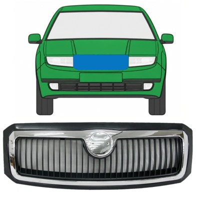 Grille de calandre pour Skoda Fabia I 1999-2004 7525