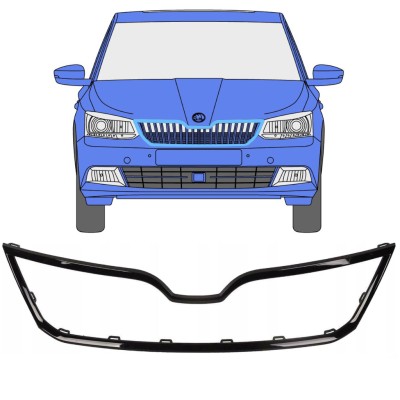 Cadre de calandre pour Skoda Fabia 2014-2018 16191