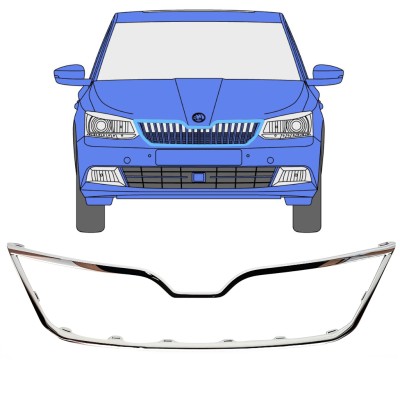 Cadre de calandre pour Skoda Fabia 2014-2018 16190