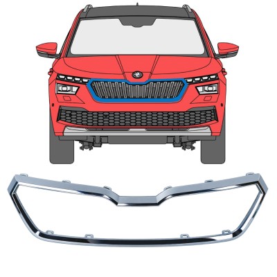 Cadre de calandre pour Skoda Kamiq 2019-2023 17226