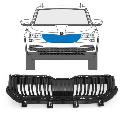 Grille de calandre pour Skoda Karoq 2017-2022 17228