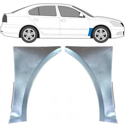 Panneau de réparation de l’aile avant pour Skoda Octavia 2004-2013 / Gauche+Droit / Ensemble 9602