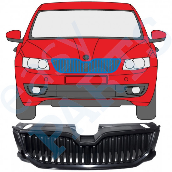 Grille de calandre pour Skoda Octavia 2013-2017 9353