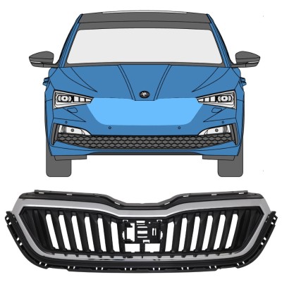 Grille de calandre pour Skoda Scala 2019- 17229