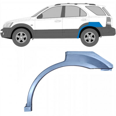 Panneau de réparation arc d'aile arrière pour Kia Sorento 2002-2009 / Gauche 7835