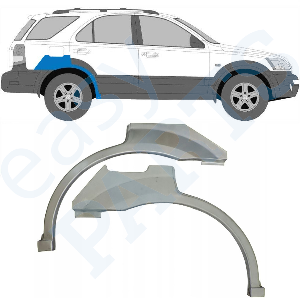 Kia Sorento 2002-2009 Passage De Roue Arrière / Set