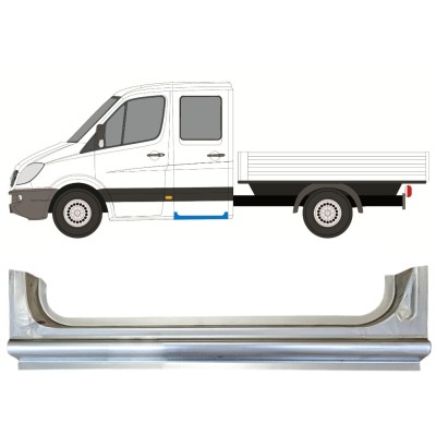 Réparation bas de caisse arrière pour Mercedes Sprinter 2006-2018 / Gauche / Double cabine 15067