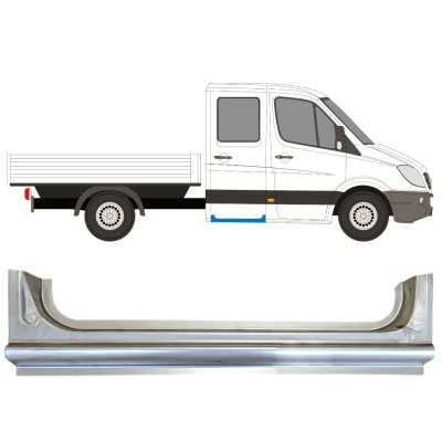 Réparation bas de caisse arrière pour Mercedes Sprinter 2006-2018 / Droite / Double cabine 15066