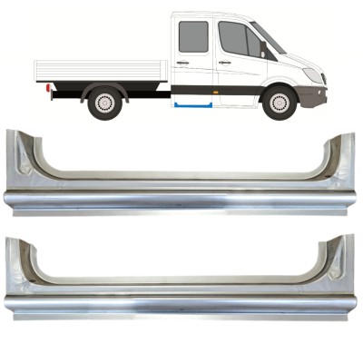 Réparation bas de caisse arrière pour Mercedes Sprinter 2006-2018 / Gauche+Droit / Double cabine / Ensemble 15068