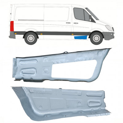 Panneau de réparation de porte avant intérieur pour Mercedes Sprinter 2006 - / Gauche+Droit / Ensemble 10208