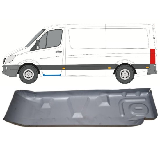 Tôle de réparation de marchepied pour Mercedes Sprinter 2006-2018 / Gauche 15073 Tôle de réparation de marchepied pour Mercedes Sprinter 2006-2018 / Gauche 15073