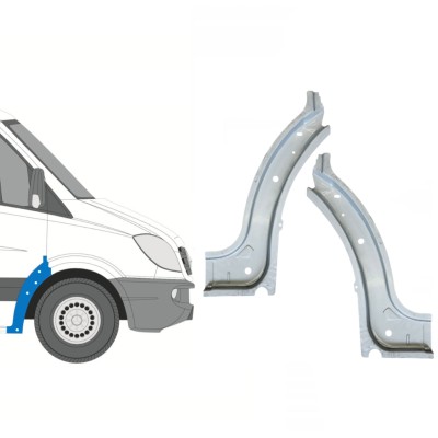 Panneau de réparation arc d'aile avant intérieur pour Mercedes Sprinter 2006-2018 / Gauche+Droit / Ensemble 14724
